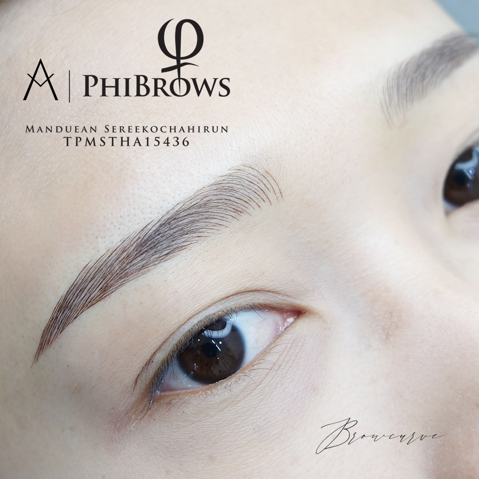 สอนสักคิ้ว Browcurve